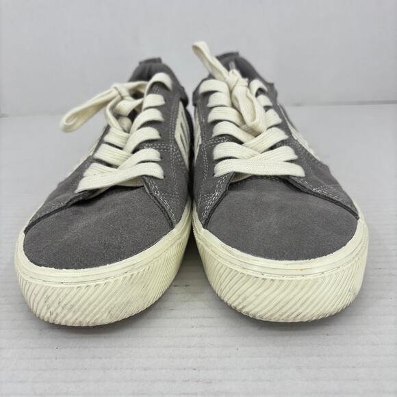 Cariuma Catiba Pro Low Skate Sneakers Womens Size 8.5 Gray Ivory Suede Cork - Picture 6 of 10